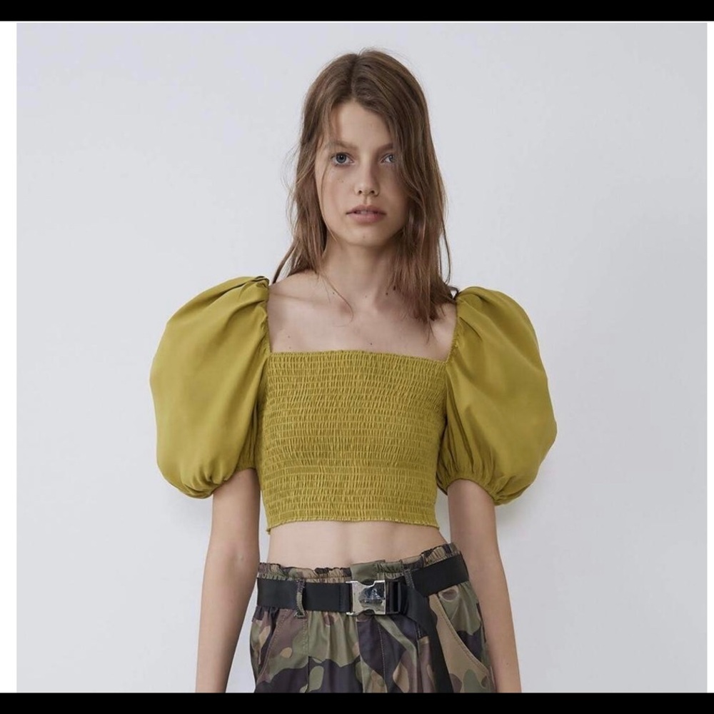 Zara crop blouse